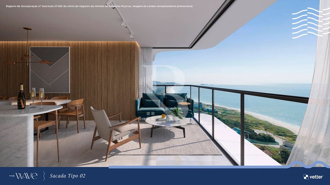 3 suítes. The Wave By Vetter. Apartamento a venda em Balneário Piçarras SC — foto 1