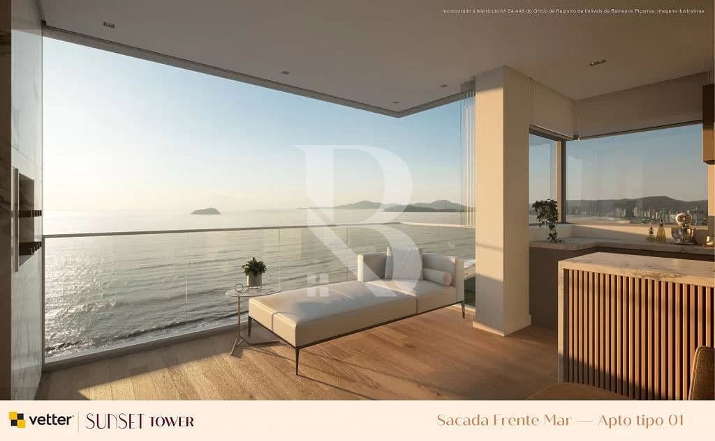 3 suítes. Sunset Tower Vetter. Apartamento a venda em Balneário Piçarras SC — foto 1