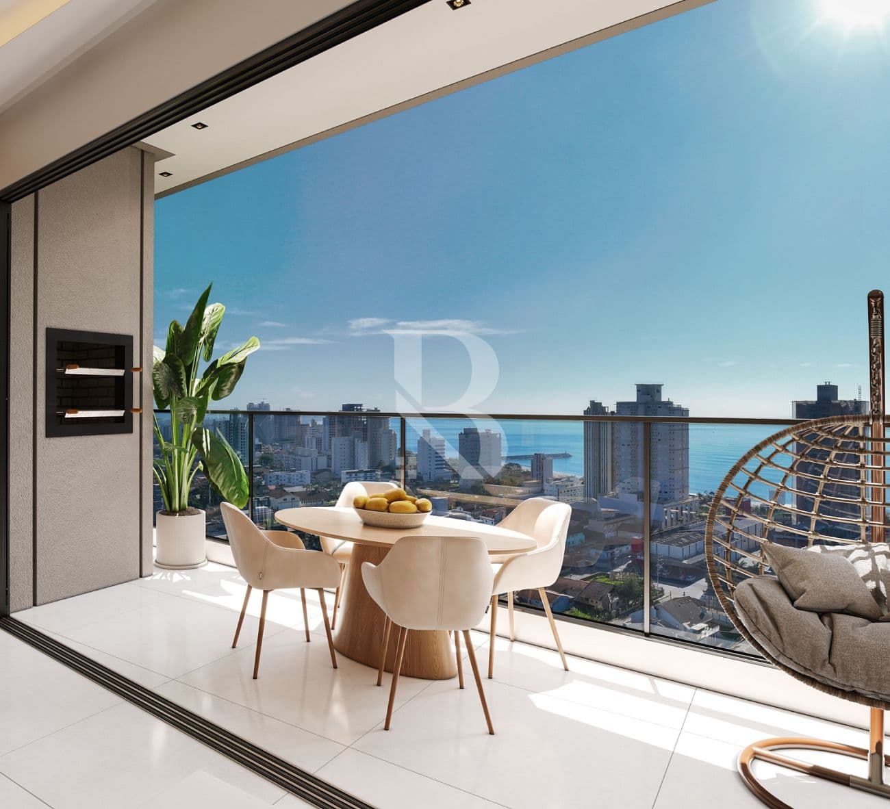 Com 4 quartos. Apartamento a venda Balneário Piçarras SC. — foto 1