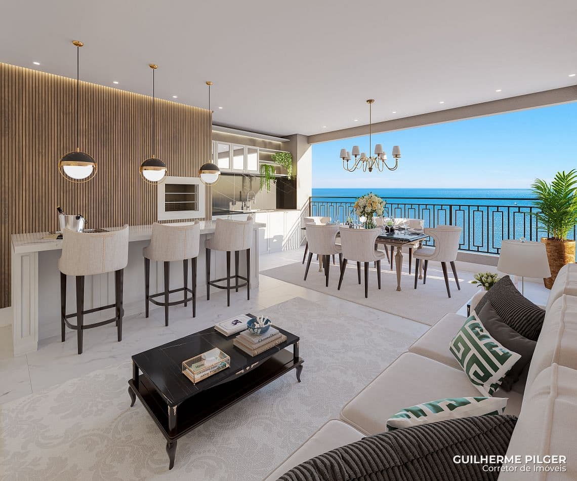 Apartamento no Ed. Palais Royal na Praia de Perequê em Porto Belo — foto 1