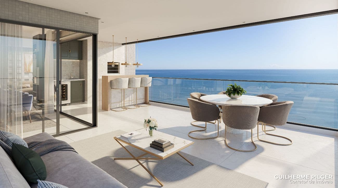 Apartamento no Ed. Horizon Palace em Meia Praia em Itapema — foto 1