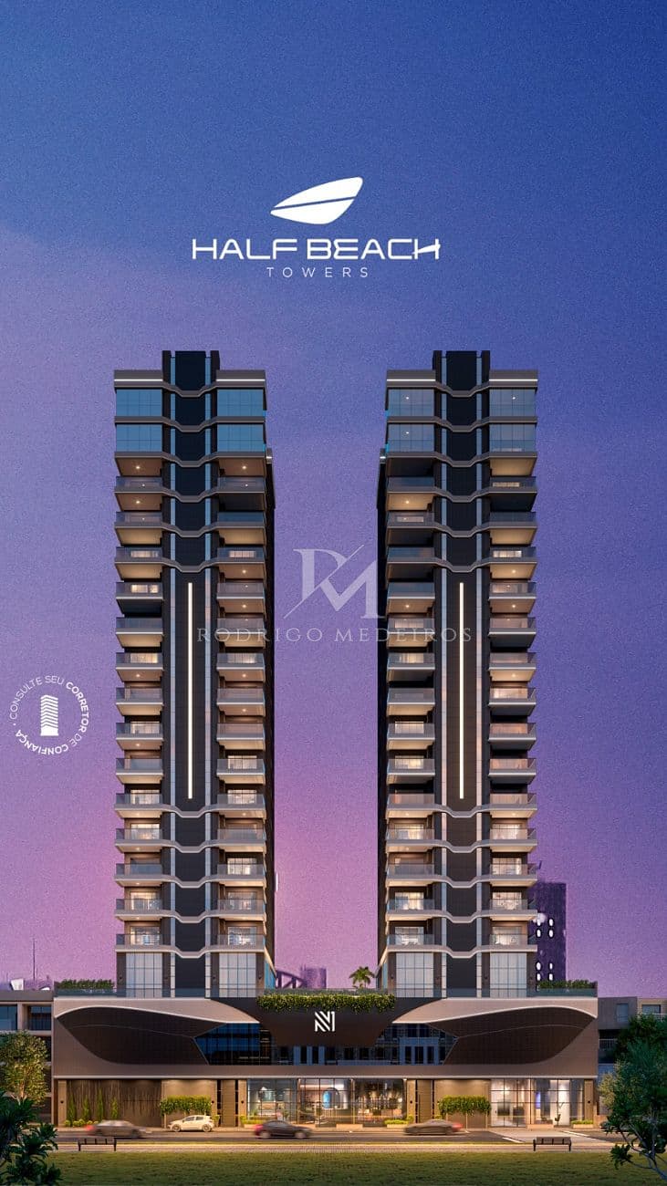 Apartamentos amplos 4 suítes, sendo 2 demi-suítes à venda em Meia Praia, Itapema — foto 1