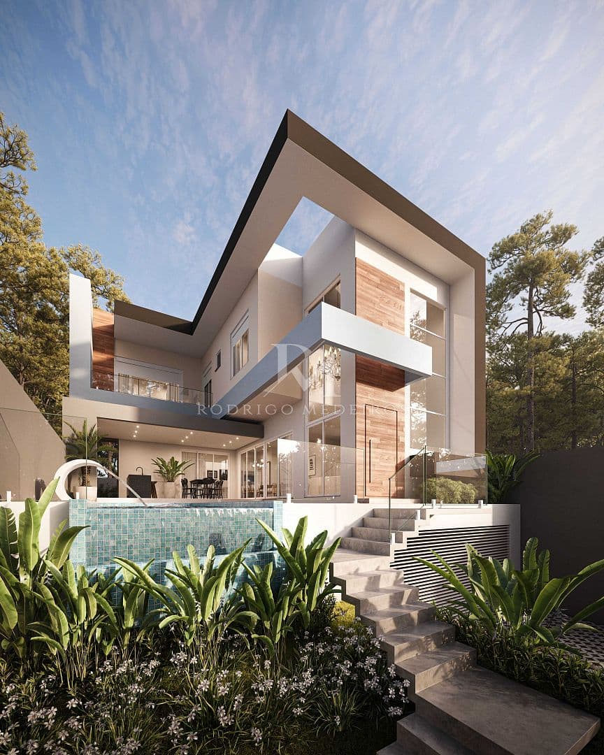 Casa 3 Pavimentos, 3 Suítes, Piscina, Pedra Branca - Palhoça-SC — foto 1